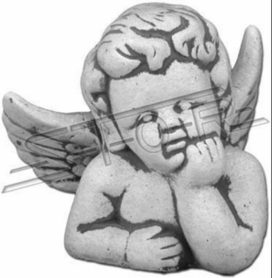 Engel 18cm Skulptur Design Figur Statue Garten Figuren Dekorative Statuen