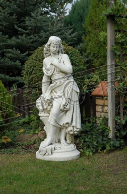 Frau 132cm Skulptur Design Figur Statue Garten Figuren Statuen