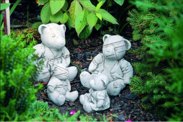 Garten Dekoration Bär Terrasse Stein Figuren Natur Figur Dekorative Statue
