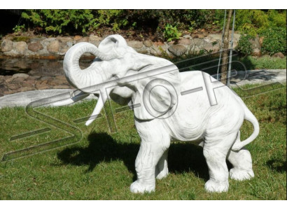 Garten Dekoration Elefant Terrasse Stein Figuren Figur Deko Statue