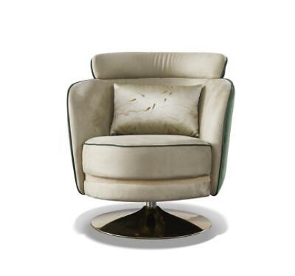 Lehnstuhl Design Sessel Dreh Leder Polster Wohnzimmer Samt Gastro Stuhl