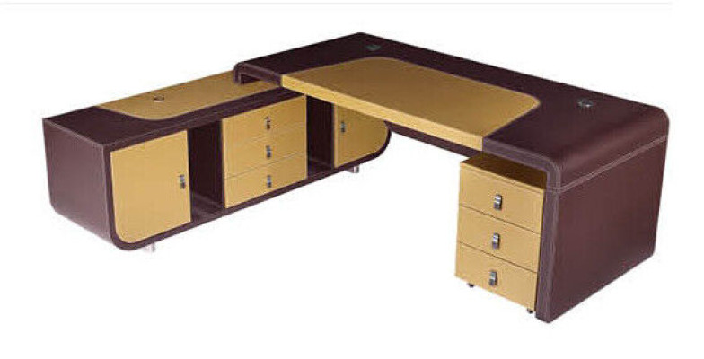 Moderne Büromöbel Ecke Schreibtisch Tisch Chef Schreibtisch + Kommode