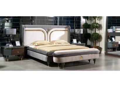 Luxus Bettgestell Betten Doppel Bettrahmen Design Möbel Bett Ehe Hotel Modern