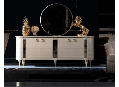 Luxus Kommoden Schrank Regal Konsole Möbel Holzschrank Spiegel Kommode Schrank