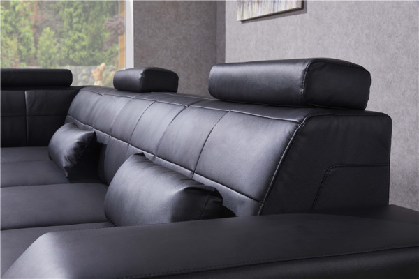 Ecksofa Ledersofa Big L Form Wohnlandschaft Sofa Couch Garnitur