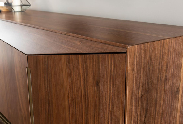 Sideboard Kommode Anrichte Spiegel Holz Braun Esszimmer Schränke Set