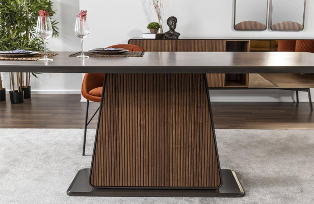 Esstisch Esszimmertisch Tisch Esszimmer Essecke Holz Modern Braun Tische