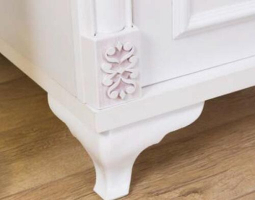 Weißer Nachttisch luxriöses kompaktes Design Schlafzimmermöbel