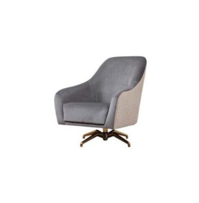 Design Sessel Polster Textil Modern Wohnzimmer Luxus Holz Möbel Drehstuhl Neu