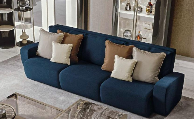 Sofa 3 Sitzer Couchtisch Glasmöbel Wohnzimmermöbel Sofa Möbel Italien Bizzotto