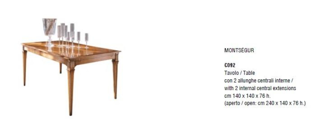 Tische Italienische Möbel Massiv Holz Esszimmer Esstisch Tisch Möbel Einrichtung