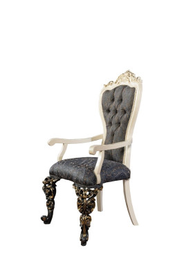 Klassischer Stuhl 1x Esszimmer Lehn Sessel Lounge Club mit Armlehnen Luxus Neu