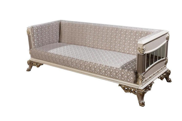 Sofagarnitur Klassische Luxus Sofas Sessel Wohnzimmer set 3+1Sitzer Chesterfield