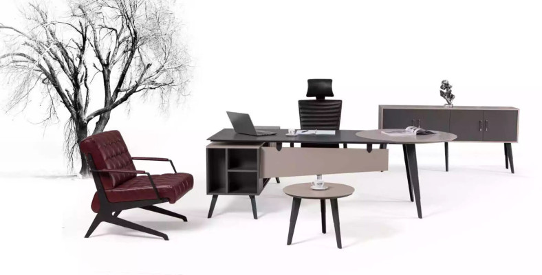 Modernes Büro Set Arbeitszimmer Komplette Designer Schreibtisch Möbel
