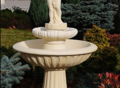 Zierbrunnen Springbrunnen 172cm Skulptur Brunnen Deko Garten Fontaine Teich Neu