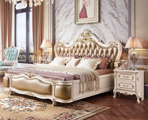 Schlafzimmer Set Klassischer Designer Holzmöbel Luxus neu 8tlg