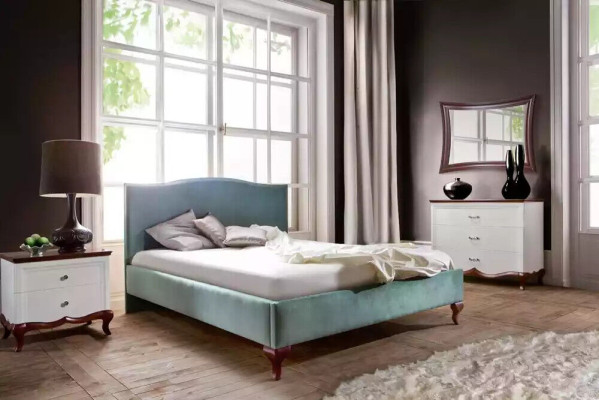 Bett Polster Design Luxus Doppel Hotel Betten Holz Doppelbetten klassischer Stil