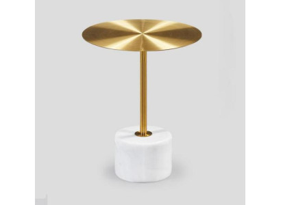 luxuriöse Couchtisch Tische Rund modern Metall Gold stilvolle Beistelltisch