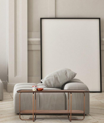 Stilvoll Konsolentisch Design Holz Luxus Tisch für Wohnzimmer Edelstahl