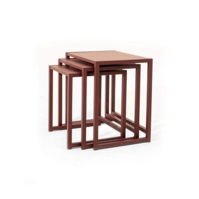 Braune Beistelltische Wohnzimmer Quadratische Tische Luxus Sofatische