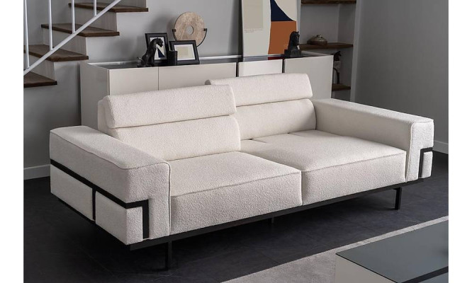 Modern Wohnzimmer Set Besteht aus 2x Sofas + Sessel und Couchtisch 4tlg.
