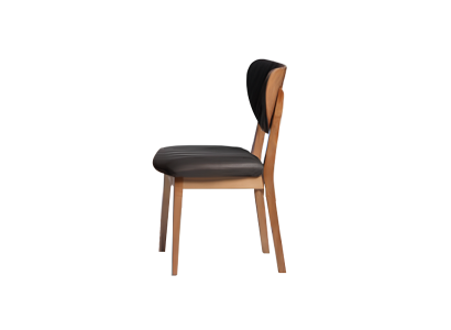 Garnitur Holzstühle Küchenstühle Esszimmerstühle Stoff 2tlg Braun Holz