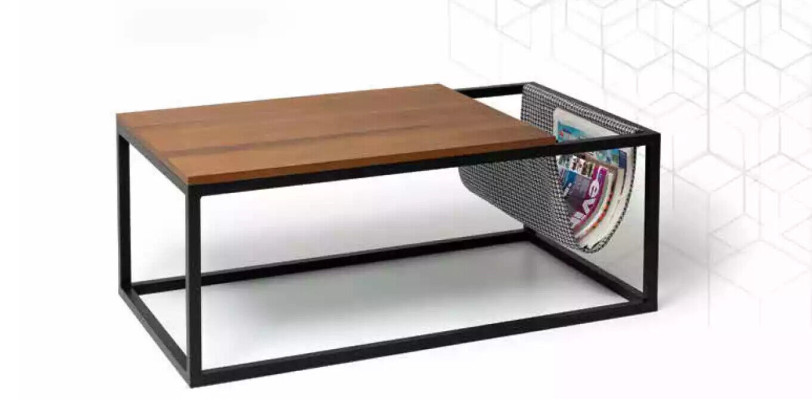 Wohnzimmer Couchtisch braun Möbel Tisch Luxus neu Modern Design Holz