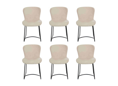 Esszimmerstuhl Weiß 6x Stühle Esszimmer Modern Stuhle Metall Design