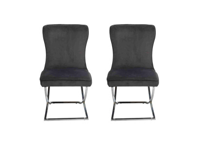 Designer 2x Stühle Luxus Chesterfield Polster Stühle Sessel Wohn Ess Zimmer