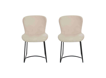 Esszimmerstuhl 2x Stühle Esszimmer Modern Stuhle Metall Design Weiß neu