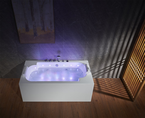 Whirlpool  LED Wanne Spa Indoor Badewanne Whirlwanne Hydrotherapie