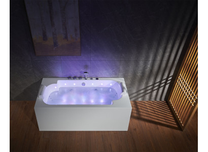 Whirlpool  LED Wanne Spa Indoor Badewanne Whirlwanne Hydrotherapie