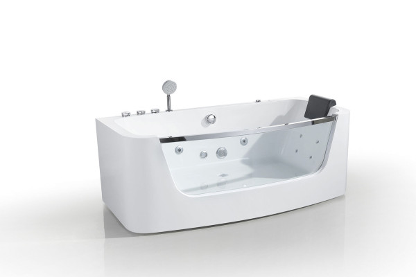 Luxus Whirlpool Badewanne 150x80cm Glasfront Wanne Badewannen Luxus Wannen