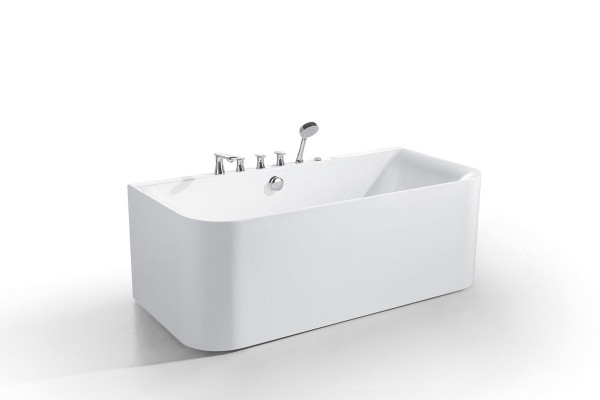 Badewann Wanne Spa Wannen Badezimmer 170x80 Badewannen Weiß Acryl Armaturen
