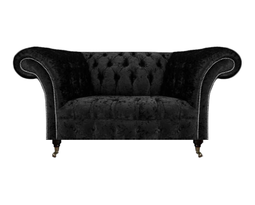 Chesterfield Sofa Zweisitzer Couch Wohnzimmer Stoff Polstersitz Polstermöbel