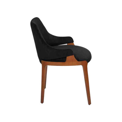 Modern Schwarz 6x Stühle Luxus Holz Möbel Stühle Design Einrichtung Neu