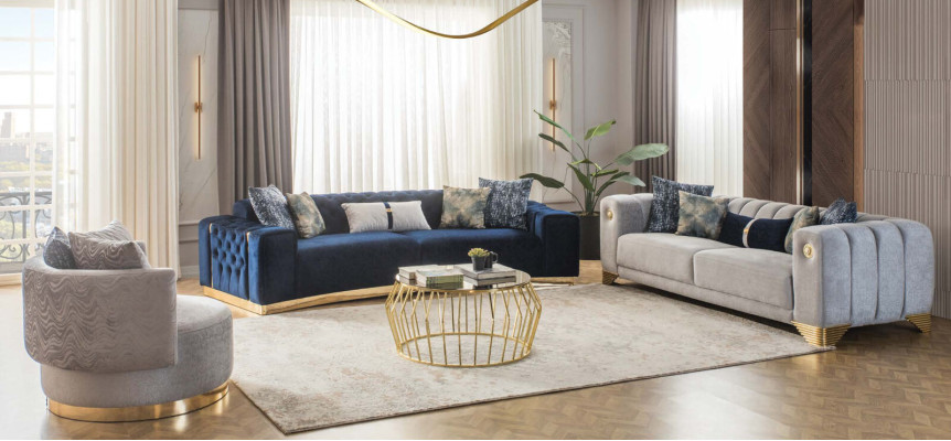 Luxuriöse 2x Chesterfield Sofas Edle Möbel Designer Polster 4-SItzer