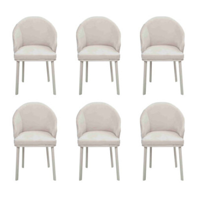 Esszimmerstuhl Weiß 6x Stühle Esszimmer Modern Stuhle Holz Design neu