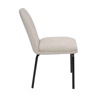 Gruppe Garnitur Stühle 4x Stuhl Set Textil Polster Sitz Edelstahl Esszimmer Neu