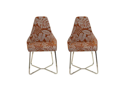 Esszimmerstuhl Küchenstuhl 2x Stühle Lehnstuhl Luxus Mehrfarbig Modern Esszimmer