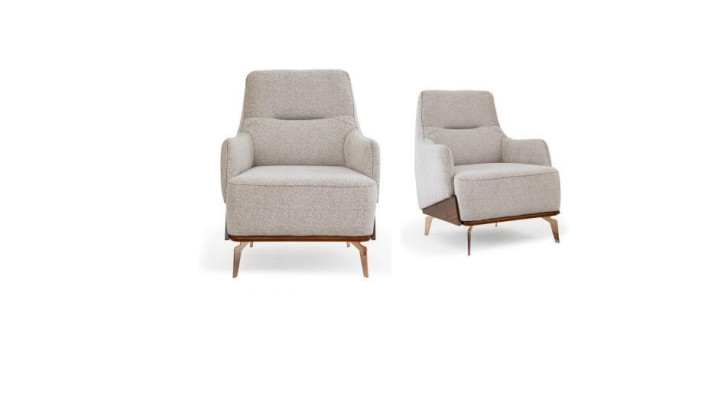 Sofagarnitur Dreisitzer Sessel Couch Polstersofa Stoffsofa Beige 3tlg