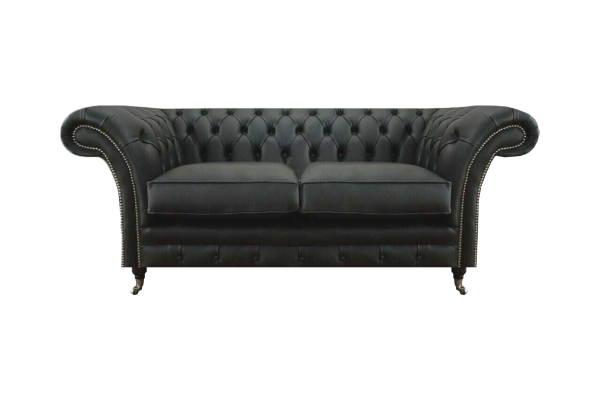 Zweisitzer Sofa Chesterfield Wohnzimmer Modern Textil Einrichtung Polstermöbel