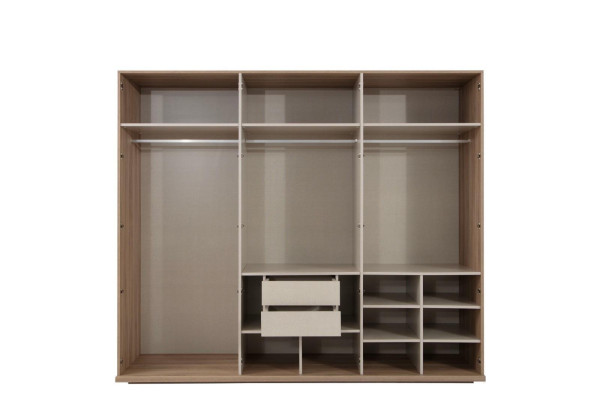 Braune Schlafzimmer Garnitur Polster Bettgestell Nachttische Schrank