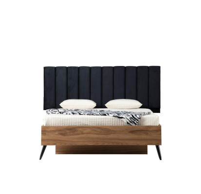 Bettrahmen bett 180 x 200 cm Bett Schlafzimmer Bettgestelle Braun Holz