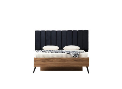 Bettrahmen bett 180 x 200 cm Bett Schlafzimmer Bettgestelle Braun Holz