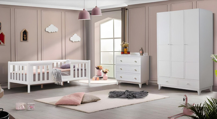 Schlafzimmer Design Kleiderschrank Möbel Jugendzimmer Schrank Holz Neu