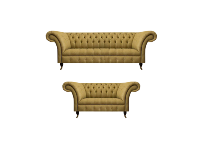 Luxus Möbel Sofagarnitur Couch Sofa Polster Set Garnitur Chesterfield