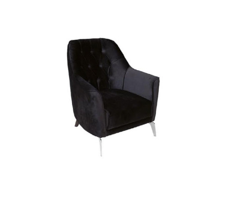 Modernes Wohnzimmer Set 2 weiche Chesterfield Sofas + moderner schwarzer Sessel