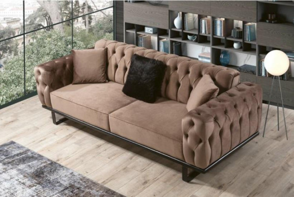 Sofagarnitur Couch Set Chesterfield 3+3+1+1 Sitz Sofa Polster Möbel Garnitur