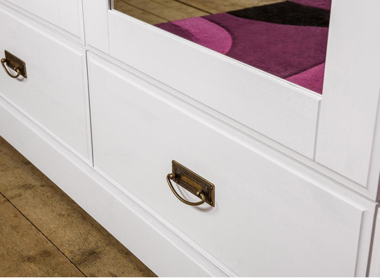 Kleiderschrank Landhaus Stil Schrank Kleider Schränke Holz Möbel Weiss Regal